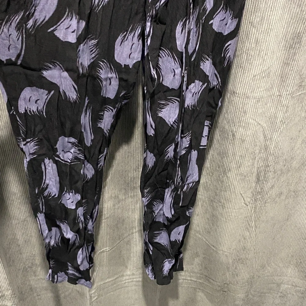 Leith Black and Purple Patterned Jumpsuit - Picture 3 of 5